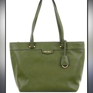 Nine West green tote bag